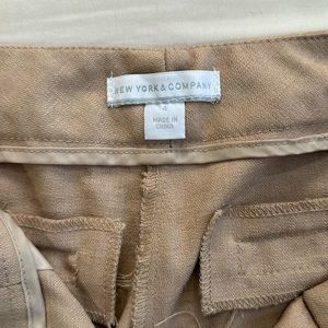 New York & Company tan trouser size 4